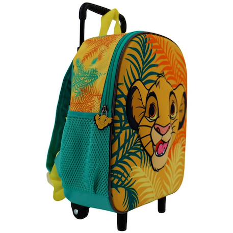 Sac à dos à roulettes fille 3d simba the lion king disney Bleu / vert / clair / bleu 3 - vertbaudet enfant 