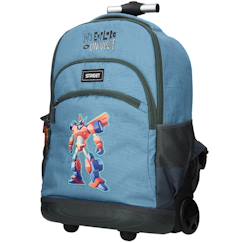 Sac à roulettes garçon street robots 47 cm  - vertbaudet enfant