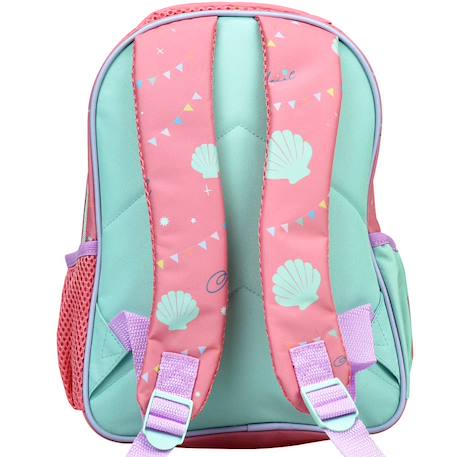 Sac à dos maternelle licence disney princess ariel gim en tissu synthétique Bleu / rose / clair / gris 2 - vertbaudet enfant 