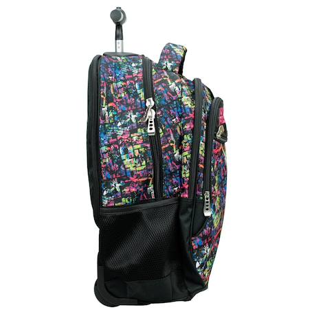 Trolley scolaire fille no fear girl 48 cm Noir / multicolore 2 - vertbaudet enfant 