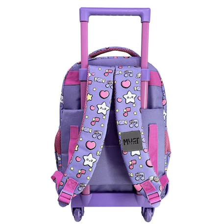 Sac à roulettes manga must so cute 3 compartiments 45 cm Violet foncé 2 - vertbaudet enfant 