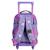 Sac à roulettes manga must so cute 3 compartiments 45 cm Violet foncé 2 - vertbaudet enfant 