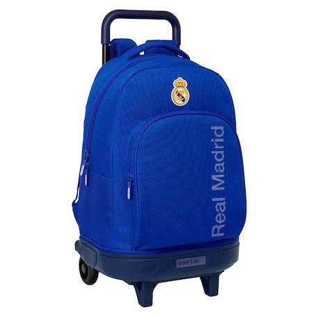 Garçon-Accessoires-Cartable, trousse-Sac à dos à roulettes real madrid 45 cm trolley haut de gamme