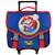 Cartable à roulettes garçon super mario bros - 2 compartiments 41 cm Bleu / rouge 2 - vertbaudet enfant 