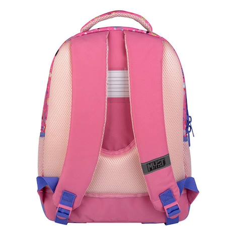 Sac à dos minnie hello besties en textile résistant Rose / noir / blanc / gris 2 - vertbaudet enfant 