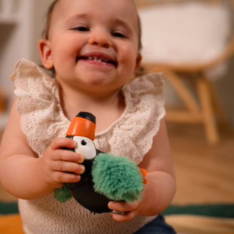 Peluche Jean le toucan Les petits animaux Multicolore 4 - vertbaudet enfant 
