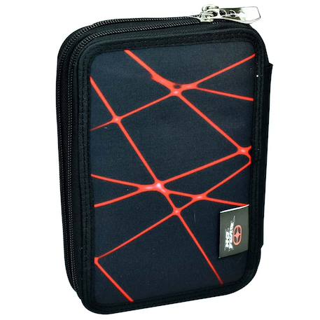 Trousse zippée motif lion en toile Noir / gris / noir 2 - vertbaudet enfant 