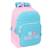Sac à dos scolaire be benetton avec 2 compartiments 42 cm Blanc / rose / bleu 1 - vertbaudet enfant 