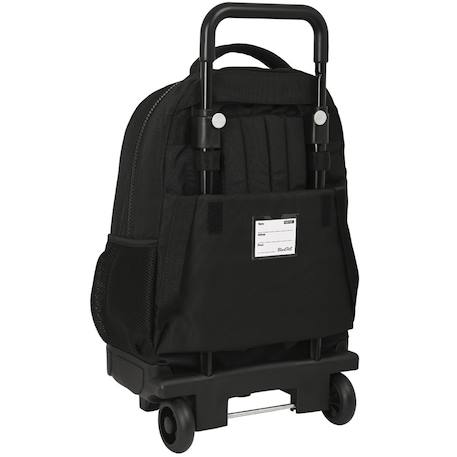 Trolley scolaire garçon avec sac amovible et poignée télescopique blackfit8 Noir 3 - vertbaudet enfant 