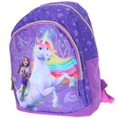 Sac à dos enfant fille imprimé lécole des licornes 38 cm  - vertbaudet enfant