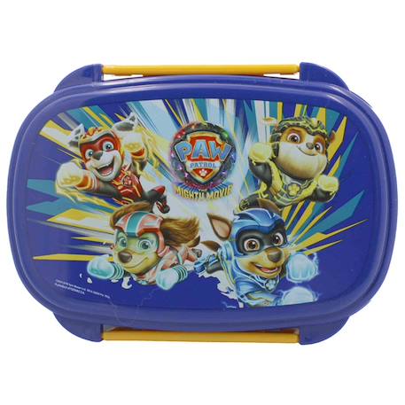 Boîte à goûter avec couverts pat patrouille – 2 compartiments pvc Bleu 2 - vertbaudet enfant 