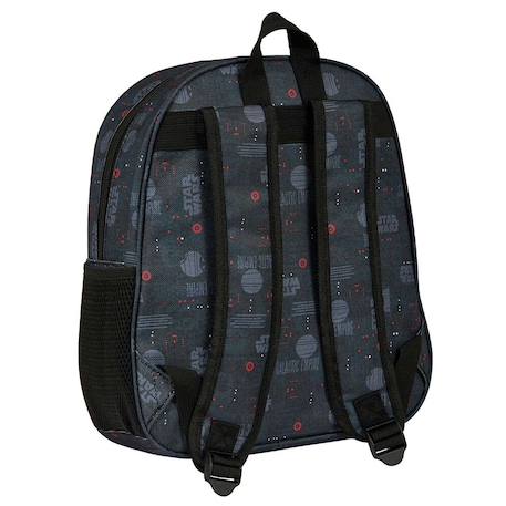 Sac à dos maternelle personnage dark vador star wars 33 cm Noir / rouge 3 - vertbaudet enfant 