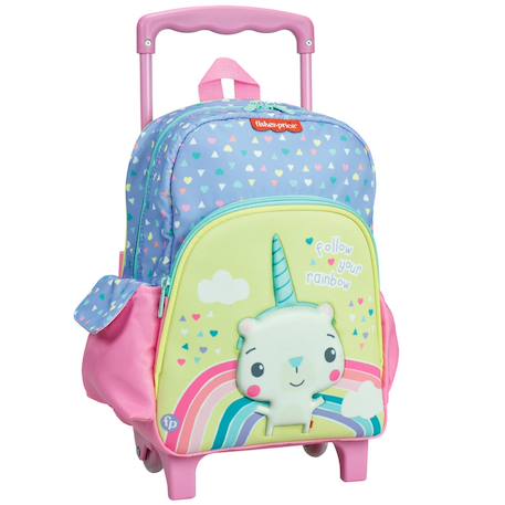 Sac à dos à roulettes licorne fisher price 30 cm maternelle Multicolore 1 - vertbaudet enfant 