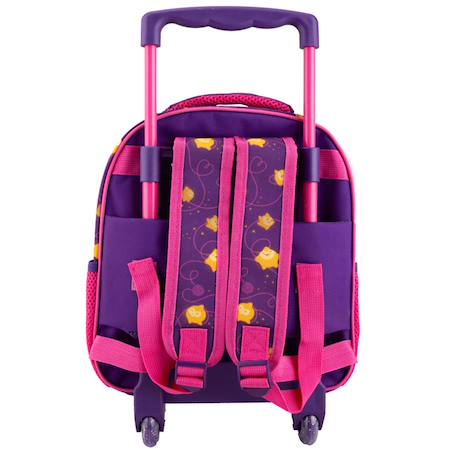 Sac à dos à roulettes maternelle fille - disney asha wish - compact Multicolore 2 - vertbaudet enfant 
