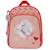 Sac à dos maternelle fille bella sara tissu imprimé floral et cœur 30 cm Blanc / rouge 2 - vertbaudet enfant 