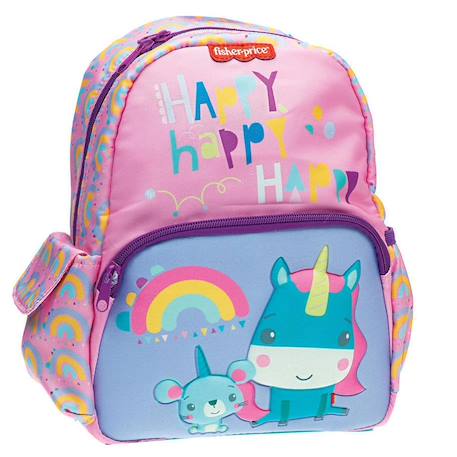 Sac à dos maternelle fille licorne imprimé fisher-price 30 cm Rose 1 - vertbaudet enfant 