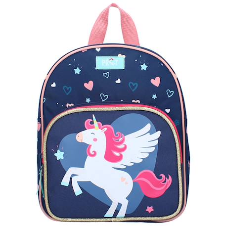 Sac à dos enfant licorne prêt - idéal maternelle petite section - 29 cm Bleu marine/turquoise 4 - vertbaudet enfant 