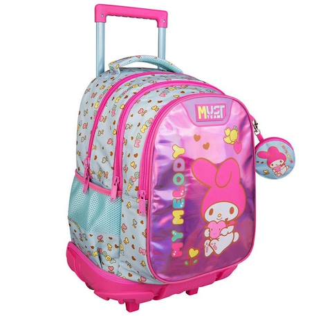 Garçon-Accessoires-Cartable, trousse-Sac à dos à roulettes my melody 45 cm trolley - hello kitty