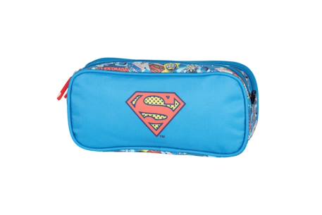 Garçon-Accessoires-Cartable, trousse-Superman - trousse scolaire enfant - garçon - bleu - 2 compartiments