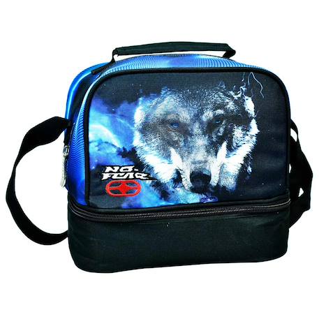 Sac gouter no fear loup de la nuit 21 cm - sac déjeuner Multicolore 1 - vertbaudet enfant 