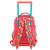 Sac à dos à roulettes girl flower must be happy 45 cm trolley Multicolore 2 - vertbaudet enfant 
