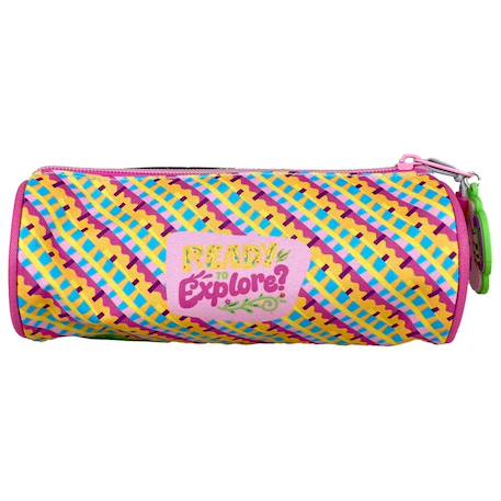 Trousse fille ronde dora lexploratrice et ses amis en tissu résistant 21 cm Rose/multicolore 2 - vertbaudet enfant 