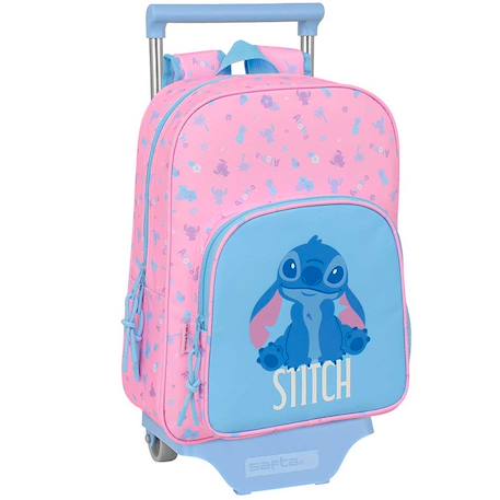 Garçon-Accessoires-Cartable, trousse-Sac à dos à roulettes stitch bright 34 cm trolley maternelle