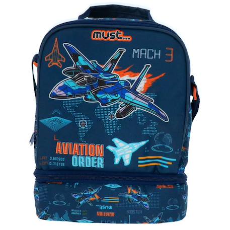 Sac goûter isotherme aviation mac must 24 cm sac déjeuner Multicolore 2 - vertbaudet enfant 