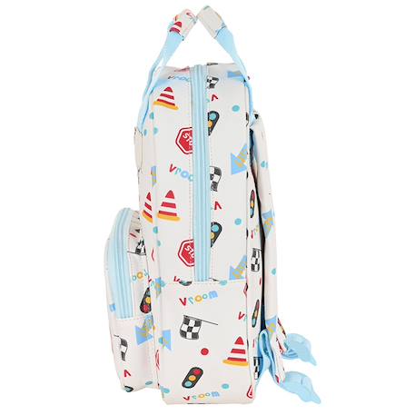 Sac à dos maternelle garçon my car imprimé voitures qualité premium 28 cm Blanc / multicolore 2 - vertbaudet enfant 