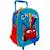 Sac à roulettes maternelle garçon cars champion 30 cm - trolley scolaire Bleu / rouge / blanc 1 - vertbaudet enfant 
