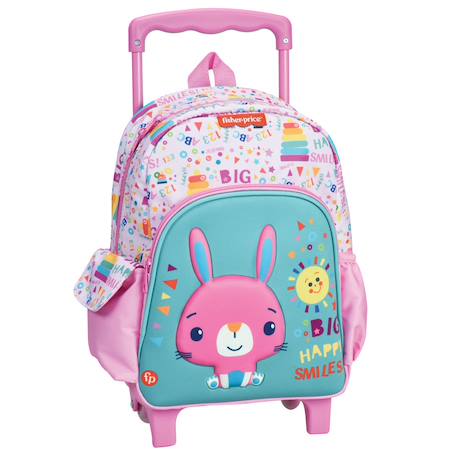 Garçon-Accessoires-Cartable, trousse-Sac à dos à roulettes lapin fisher price 30 cm maternelle
