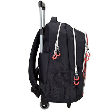Sac à roulettes hot wheels no limit imprimé voiture 46 cm Noir / rouge / blanc 3 - vertbaudet enfant 