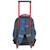 Sac à dos trolley garçon 3 compartiments nasa space expeditions 45 cm Noir / rouge / bleu 2 - vertbaudet enfant 