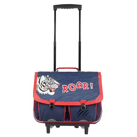Sac à dos à roulettes aaron 2025 41 cm – 2 compartiments Bleu / rouge / noir 1 - vertbaudet enfant 