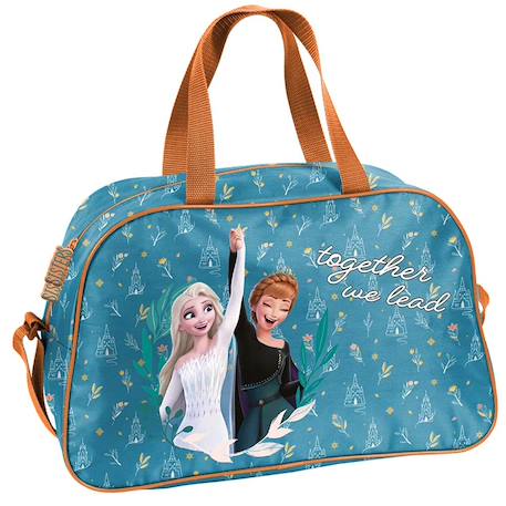 Sac de sport synthétique motif personnages la reine des neiges Bleu / vert / clair 1 - vertbaudet enfant 