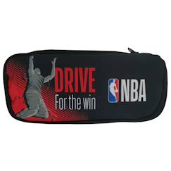 Trousse à zip nba noire 23 cm à 2 compartiments  - vertbaudet enfant