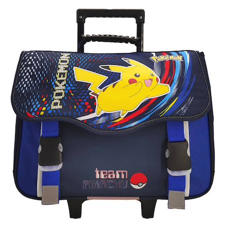 Garçon-Cartable à roulettes garçon polyester team pikachu pokemon