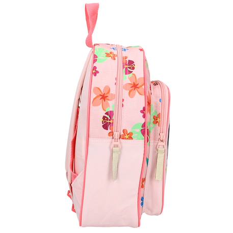 Sac à dos enfant fille vaiana imprimé tropical 100% polyester disney Blanc / rose / foncé 2 - vertbaudet enfant 