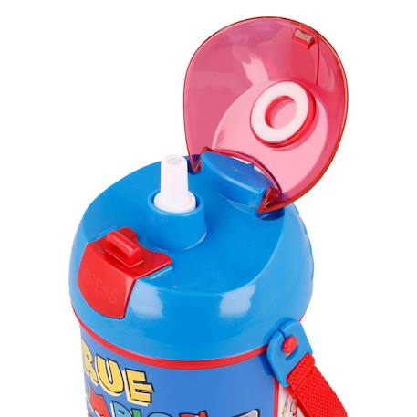 Gourde enfant aluminium cars flash mcqueen 450 ml – paille intégrée Rouge / bleu / jaune 4 - vertbaudet enfant 