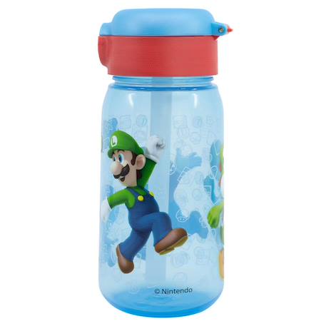 Gourde enfant à paille 510 ml super mario Bleu 3 - vertbaudet enfant 