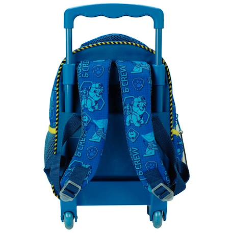 Sac à dos trolley maternelle rubble & crew de la pat patrouille 30 cm Bleu / jaune 3 - vertbaudet enfant 