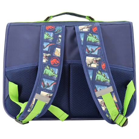Sac à dos scolaire garçon jurassic world polyester imprimé dinosaures Bleu / bleu / ciel / blanc 3 - vertbaudet enfant 