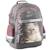 Sac à dos scolaire chaton 'you are awesome' avec 2 compartiments 41 cm Blanc / rose / gris 1 - vertbaudet enfant 