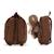 Sac à dos maternelle réversible peluche ours brun Camel 3 - vertbaudet enfant 