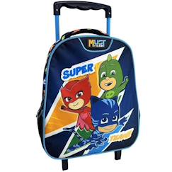 Sac à dos à roulettes maternelle pj masks must 31 cm  - vertbaudet enfant