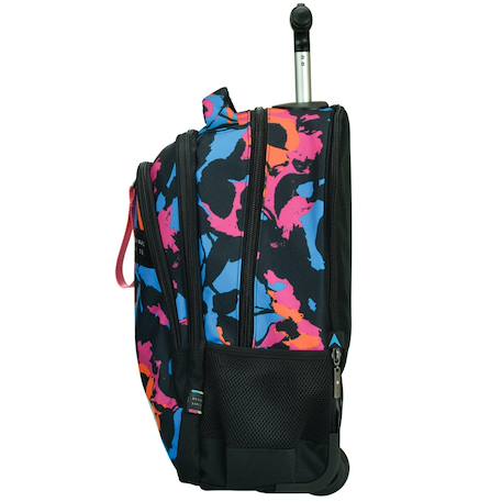 Sac à dos trolley maui & sons leaf heat 48 cm Noir / rose / bleu 3 - vertbaudet enfant 