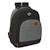 Sac à dos fille slim old school en tissu recyclé Noir / blanc / gris 1 - vertbaudet enfant 