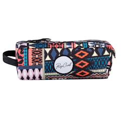 Trousse fille rectangulaire 2 compartiments rip curl multico 21 cm  - vertbaudet enfant