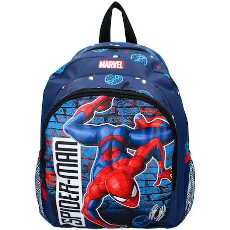 Sac maternelle garçon spider-man imprimé polyester Bleu marine 4 - vertbaudet enfant 
