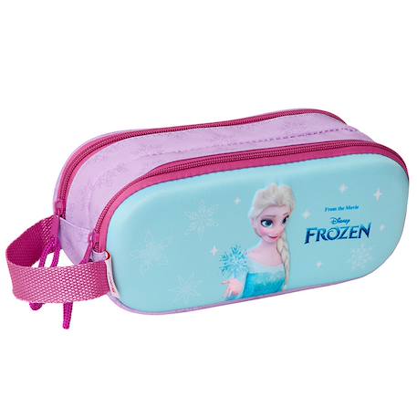 Trousse reine des neiges frozen 3d 21 cm - 2 cpt Multicolore 1 - vertbaudet enfant 